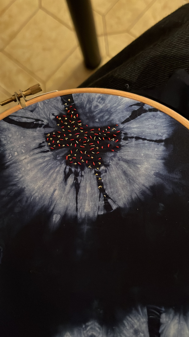 Hand embroidery process